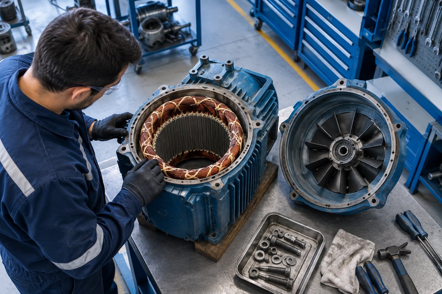 AC Motor Bakımı hizmet sayfası görseli